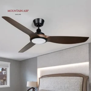 Modern Silent Large Size LED Ceiling Fan 3 Blades ABS Lamp Body With Remote Control DC Motor for Living Room and Home Office