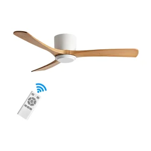 Modern Simple Design Smart Remote Control DC Motor Low Noise Energy Saving Air Cooling Ceiling Fans