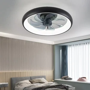 Modern Smart LED Ceiling Fan with Light 20 Inch 6 Speed Motor Remote Control Dimmable 110 220V 2 Year Warranty