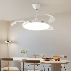 Modern Ultra Thin Ceiling Fan Light 36 Inch 42 Inch 3 Blades Led Ceiling Fan With Light