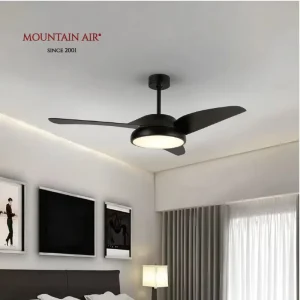 Modern and Elegant 220V LED Ceiling Fan with Light ABS Body Energy Saving & Silent for Home Office Remote Control Included