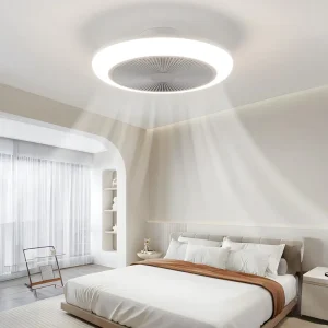 Modern l LED Ceiling Fan Lighting 8 Blades Smart White Household Remote Control 6 Speed Dimmable Low Noise Bedroom