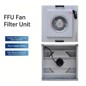 Modular Connection Multi Speed Low Noise EBM Motor Centrifugal Centrifugal Fan Filter Unit for Pharmaceutical Factory