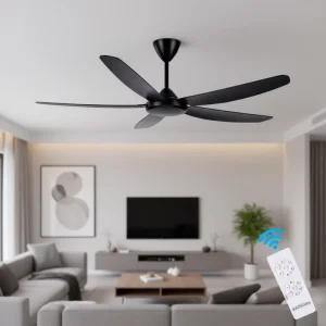 Most Popular Modern Simple Style 5 ABS Blades 56 Inch Remote Control 6 Wind Speed Ceiling Fan