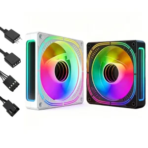 Motherboard Synchronous ARGB Lighting 120mm Computer Case Fan 12025 Low Noise 5V 3-pin PWM Fan Factory