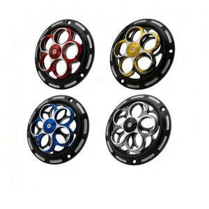 Motorcycle Rotating Cooling Fan Cover for Vespa LX150 Sprint Primavera 150 Pokhaomin Scooter CNC Engine Radiator Cover