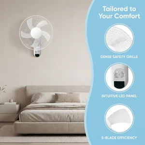 Multi Mode 16 Inch Remote Control Pedestal Electric Fan Wall Fan Wall Mounted Fan