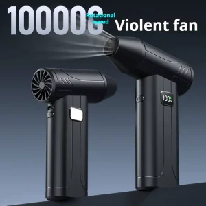 Multi functional Emergency Light & Handheld Turbo Fan High Power Blower for Car Dust Snow Removal Camping Rescue Tool