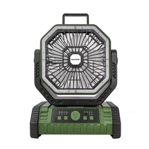 Multi functional Rechargeable Fan for Camping with Light Oscillating Fan