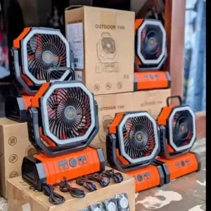 Multifunctional 20000mAh Rechargeable Ventilador F6 Model Portable Fan for Summer Outdoor Camping for Household and Car Use