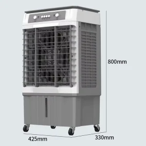 Multifunctional AC Air Cooler Fan 3 Speed Mechanical Control Energy Saving Low Noise Eco Friendly Portable for Outdoor Hotel Use