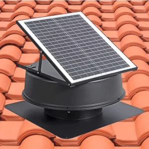 Multifunctional DC Brushless Solar Exhaust Fan for Kitchen Bathroom Basement Use in Apartments or Shopping Malls