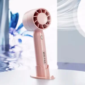 Multifunctional Foldable Handheld Fan 3-Speed with Stand Portable Cooling Fan for Car/Hotel/RV