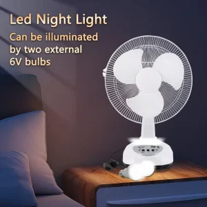 Multifunctional Solar Fan Kit with LED Bulbs USB Charging 3-Speed Wind for Home Office Outdoor Power Outage