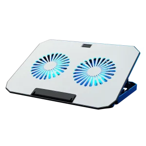 N22 Double Fans Air Cooled Laptop Cooling Fan Stand Plastic Adjustable Ergonomic for All Laptop Sizes