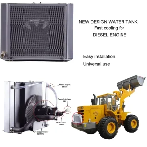 NEW DESIGN FAST COOLING Plate fin Core Aluminium Water Tank Cooler Radiator hydraulic air cooling for Diesel Engine