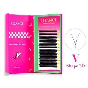 Narrow 3D W Shaped Eyelash Extension Smaller Spacing Natural Lashes Premade Volume Fans V Shape False Lashes