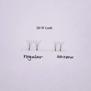 Narrow Fans 0.07mm 5D W Lashes Technology 5D Clover Eyelash Extension Private Label Dense W Cilios