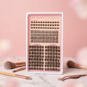 Natural DIY Fan Eyelashes Extension Individual Segment Cluster Eyelashes