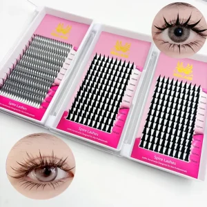 Natural Grafting Comic Spire Manga Cashmere Silk Lash Extension Anime Premade Fans Tower Cilios Eyelash Extensions Trays