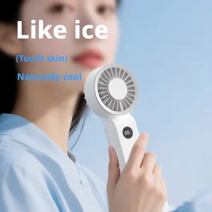 Neck AC Fan Cooling Air Conditioner Small Settings Wind Climb Air High Speed Cooling Handheld Fan