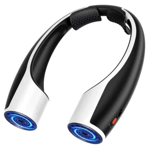 Neck Fan ABS Silicone Material Wearable Hands Free USB Rechargeable Portable Outdoor Summer Cooling Neck Air Cooler