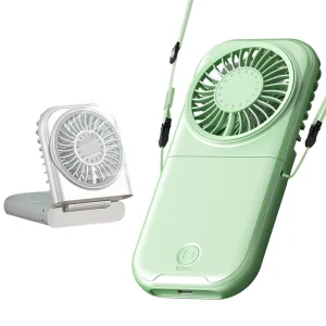 Neck Fan Wearable Hands free Foldable ABS with 3 Speed Gear Personal Cooler for Summer Outdoor Commuting Indoor Office Daily Use