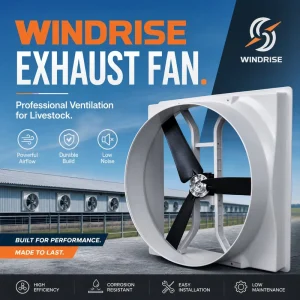 Negative Pressure Axial Fan 57 Inch 67000m3/h Industrial FRP Exhaust Fan High Static Pressure 70Pa Direct Drive 380V 1350RPM