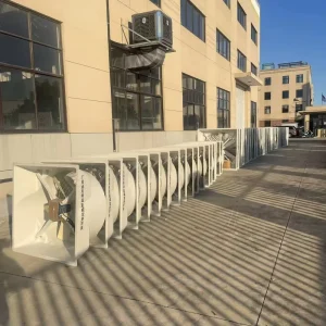 Negative Pressure Fan Industrial Mounted Wall or Roof Big Exhaust Fan Low Wind Noise Ventilation Fan 35000m3/h