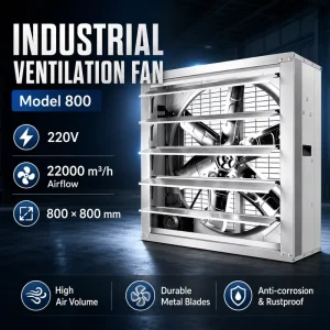 Negative Pressure Fan Industrial grade Breeding Ventilation Exhaust Fan Hammer Type Exhaust Fan