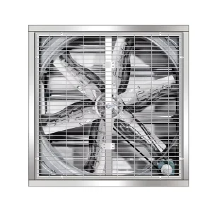 Negative Pressure High Power Heavy Duty Axial Flow Exhaust Fan Wall Mounted Silver Oil Bearing Industrial Ventilation