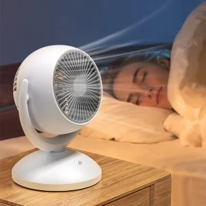 New 1500mah 4 Speeds Rechargeable Desktop Fan Bedroom Silent Personal Air Circulation Table Fan