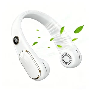 New 2400 4000mAh USB Neck Fan Portable Rechargeable Mini Fan Hands Free Outdoor Sports Style Quick Cooling