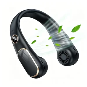 New 4000mAh USB Portable Neck Fan Rechargeable Mini Hands Free Fan Outdoor Quick Cooling Sports Style Personal Fan