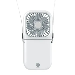 New Arrival 3000mAh Rechargeable Neck Wearable Fan Portable USB Neck Fan Mini Hand Hands Free Neck Fan