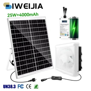 New Arrival Eco Friendly DC Wall Mounted Solar Exhaust Axial Fan with OEM ODM Support 12V 1 Year Warranty for Roof & Kitchen