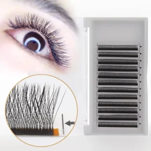 New Arrival Handmade Clover Eyelash Extensions Premade Fans Korean PBT Synthetic Fiber