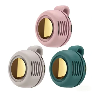 New Arrival Portable Foldable Handheld 900mAh USB Mini Fan Bladeless Three Speed Outdoor Whirlwind Design Custom Logo Wearable