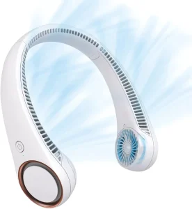 New Arrivals 4000Mah Usb Portable Neck Fan Rechargeable Mini Charging Fan Outdoor Quick Cooling Sports Style Hands Free