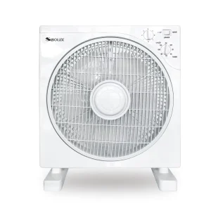 New Arrivals Electric 12 Inch Silent Plastic Box Fan Household White Table Desk Fans for Bedroom Use