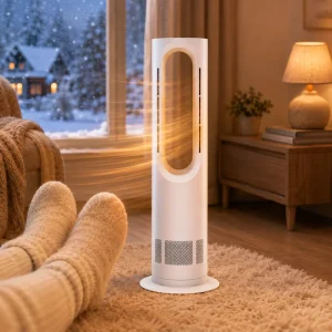 New Bladeless Tower Fan and Heater with Remote Control BLDC Motor Natural Wind Quiet 48dB Super Competitive Cost