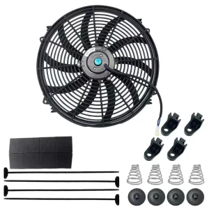 New Car Racing Parts Engine Radiator 16-inch 12V 120W Air Conditioning Cooling Fan