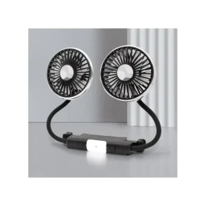 New Car Ventilation Fan USB Mini Fan with Two Heads for Car Back Seat Car Accessories Cooling Fans