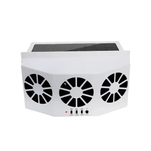 New Cooling System Solar Panel Car Window Cooler Fan Auto Air Vent Ventilation Fan Solar Radiator 3 Fans for Camper RV Caravan