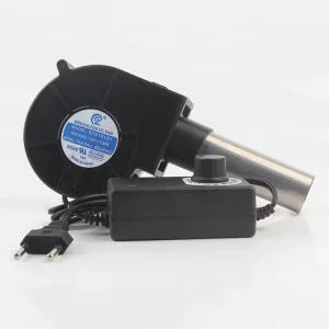 New DC12V 1.20A 9733 Ball Bearing Silent Metal air Outlet Suitable for Camping Stove Turbo Blower BFB1012H EU Plug Cooling Fan