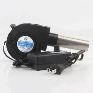 New DC12V 2.94A 9733 Portable Metal Air Outlet Variable Speed Controller Camping Cooking Barbecue Blower BFB9733H Cooling Fan