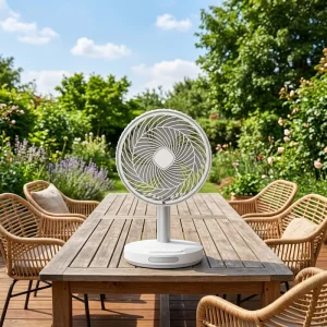 New Desgin Table Fan Electric Cooling Fan Desk Fan with Strong Airflow Home Office Hotel Use