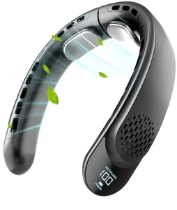 New Design 4000mAh Battery Capacity Wearable Neck Fan Fast Cooling Rechargeable USB Portable for Consumers Electronics