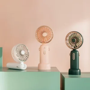 New Design 4000mah Battery Rechargeable Adjustable Handheld Fan Portable Mini Usb Hand Desktop Fan