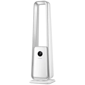 New Design Bladeless Tower Fan Ultra quiet Standing Floor Electric Cooling Fan with Smart LED Display for Home Office